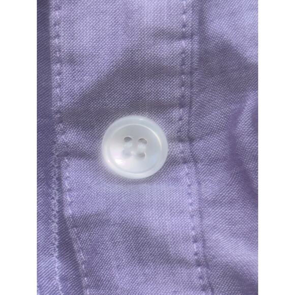 Talbots Purple Tunic Light 100% Cotton L Embroidered Pintuck Details Long Line - Picture 7 of 12